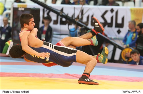 First day results of Cadet wrestling tournament Yadegar Imam Cup